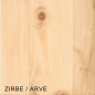 Preview: Arve Zirbelkiefer Massivholzplatte 19 mm