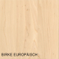 Preview: Birke Europäisch Massivholzplatte 19 mm