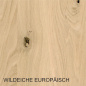 Preview: Wildeiche Europäisch Massivholzplatte 19 mm