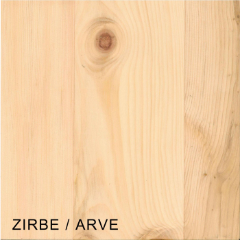 Arve Zirbelkiefer Massivholzplatte 19 mm