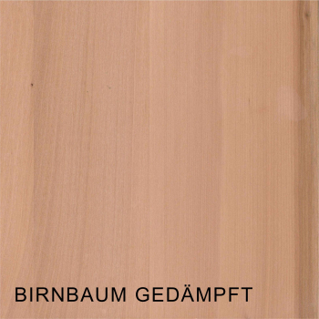 Birnbaum gedämpft Massivholzplatte 60 mm