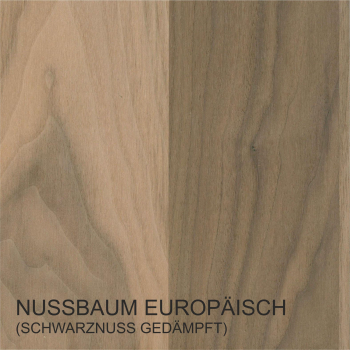 Nussbaum Europäisch Massivholzplatte 19 mm