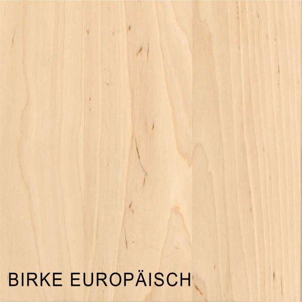 Birke Europäisch Massivholzplatte 19 mm