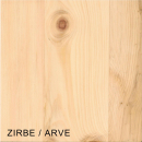 Arve Zirbelkiefer Massivholzplatte 19 mm