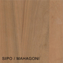 Mahagoni / Sipo Massivholzplatte 19 mm
