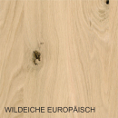 Wildeiche Europäisch Massivholzplatte 19 mm