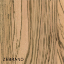 Zebrano Massivholzplatte 19 mm